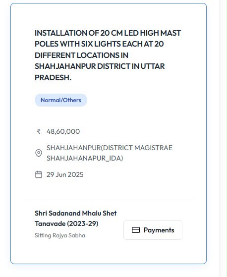 *Goa’s MPLADS for Uttar Pradesh? BJP MP Sadanand Tanavade Must Explain This Betrayal of Goa’s Interests*