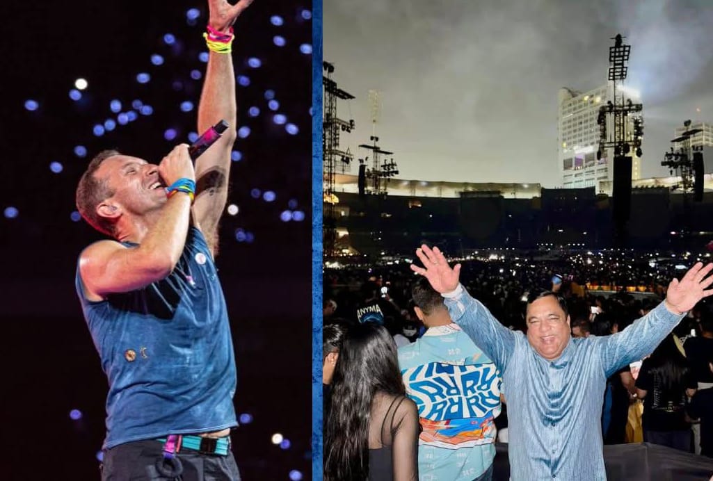 Minister Mauvin Godinho had an unforgettable night at the Coldplay concert in Mumbai.