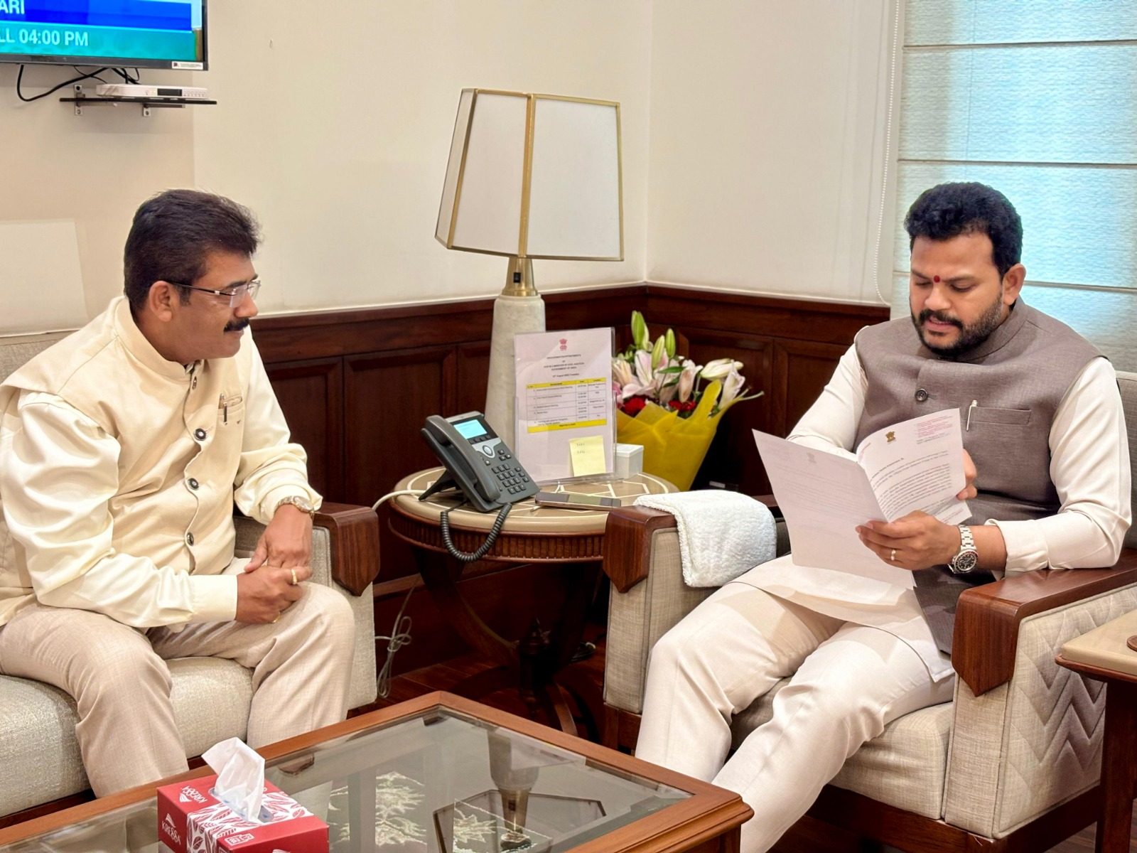 Shri Sadanand Shet Tanavade calls upon Union Civil Aviation Minister to resume Goa–London Direct Flight