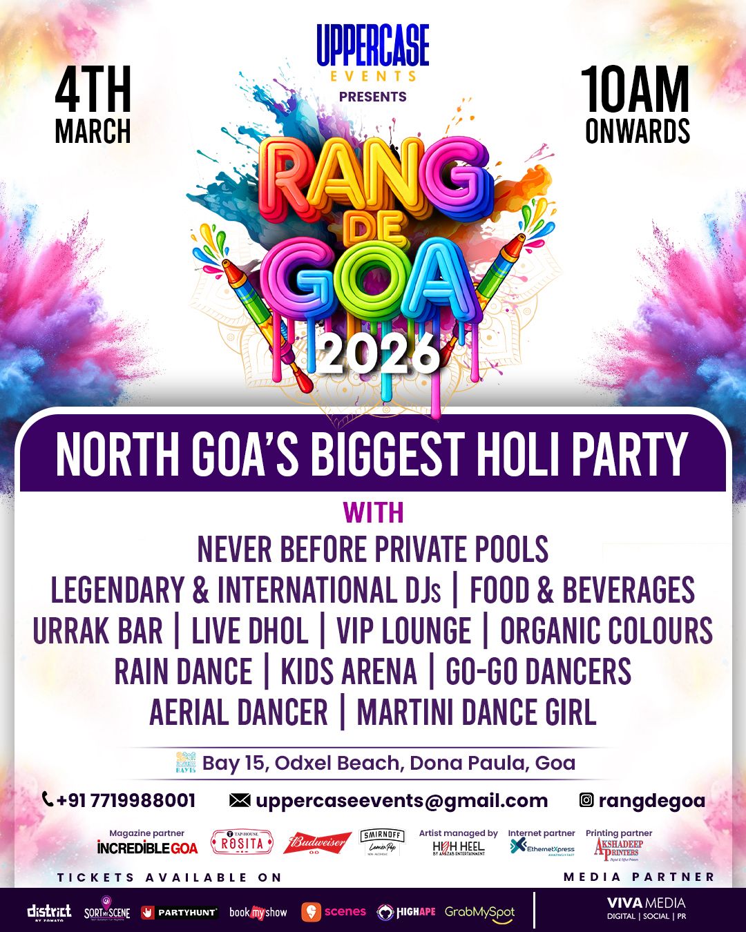 Get Ready for North Goa's Biggest Holi Bash - RANG DE GOA 2026